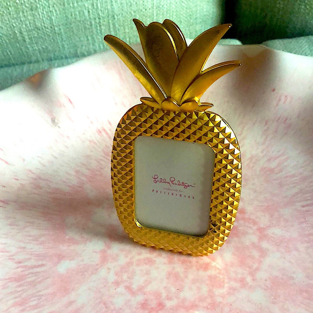 Lilly Pulitzer Gold Pineapple Frame